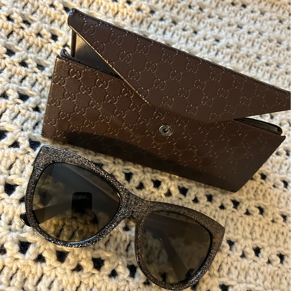 Gucci glitter frame sunglasses
